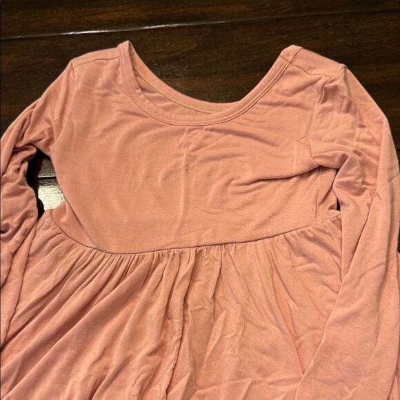 Little Sleepies Pastel Striped and Solid Pink Dresses - Picture 4 of 7